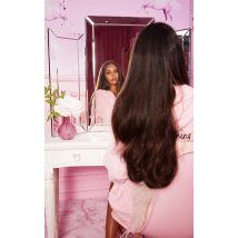 LullaBellz 22" 5 Piece Blow Dry Clip In Hair Extensions Choc Brown