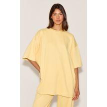 T-shirt oversize en jersey jaune beurre, Jaune Beurre
