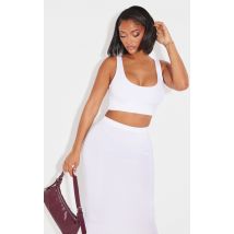 Femme Shape - Crop top blanc à encolure carrée | Taille 48