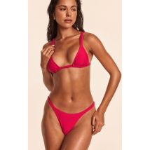 Micro haut de maillot de bain triangle fuchsia, Fuchsia