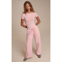 Femme Jogging large rose à logo "PrettyLittleThing" | Taille Medium