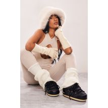Moon Boot Mules noires en nylon, Noir