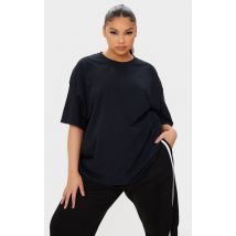 Plus T-shirt oversize basique noir, Noir