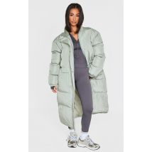Petite Doudoune longue vert sauge, Vert sauge