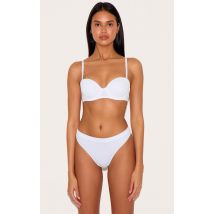 Soutien-gorge blanc à armatures et bretelles détachables, Blanc
