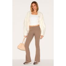 Pantalon de yoga flare en Sculpt marron à taille haute, Marron