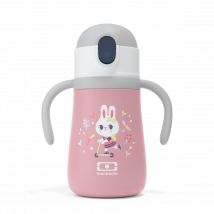 Die isolierte und anpassbare Flasche für Kinder - monbento MB Stram rosa Bunny