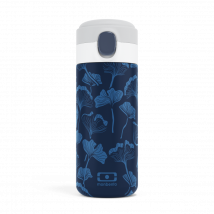 Die Kompakte isotherme Flasche - monbento MB Pop blau Ginkgo