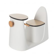 Krzesełko ze stolikiem 2w1 Vespo white, 40x75x59cm