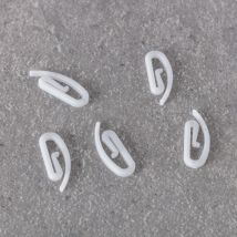 Haczyk ślimak Premium biały, 0,3 x 1 x 2,7 cm