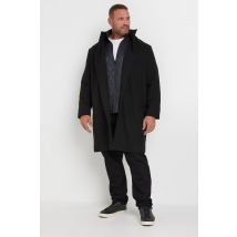 Size 7-8Xl Mens Badrhino Black Funnel Neck Jacket Big & Tall