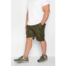 Size 46 Mens D555 Big & Tall Khaki Green Camo Cargo Shorts Big & Tall