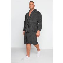 Size 5Xl Mens Lyle & Scott Big & Tall Charcoal Grey Lucas Dressing Gown Big & Tall
