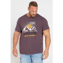 Size L Mens Badrhino Big & Tall 'Adventure' Graphic Tshirt Big & Tall