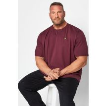 Size 2Xl Mens Lyle & Scott Big & Tall Burgundy Red Core Tshirt Big & Tall