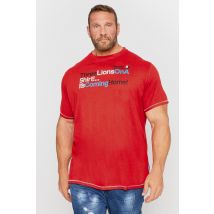 Size 4Xl Mens D555 Big & Tall Red 'It's Coming Home!' Football Graphic Tshirt Big & Tall