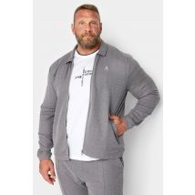 Size 5Xl Mens Studio A Big & Tall Grey Zip Through Jacket Big & Tall