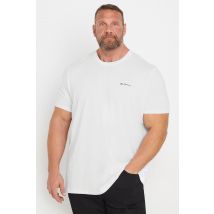 Ben Sherman Big & Tall White Signature Tshirt Size 5XL