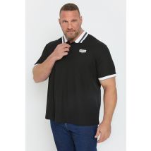 Firetrap Big & Tall Black Jersey Polo Shirt Size 6XL