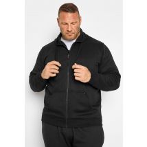 Size 7Xl Mens D555 Big & Tall Rockford Black Cantor Zip Through Hoodie Big & Tall