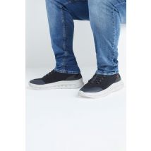 D555 Navy Hands Free Shoes With Knitted Top & Laces Size 12