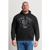 Firetrap Men's Big & Tall Navy Blue Hoodie Size 5XL | Cotton/Polyester
