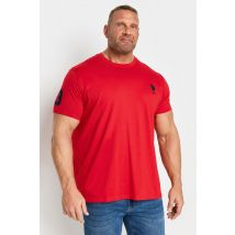 Size 2Xl Mens U.S. Polo Assn. Red 'Player 3' Tshirt Big & Tall