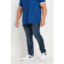 Kam Big & Tall Blue Light Wash Soft Stretch Denim Jeans Inside Leg Size 30", Waist Size 54