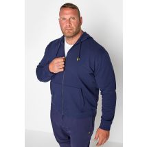 Size 4Xl Mens Lyle & Scott Big & Tall Navy Zip Through Hoodie Big & Tall
