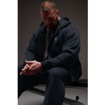 Ironrhino Big & Tall Navy Blue 'Rest Day' Zip Through Hoodie Size 5-6XL