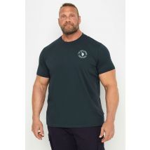 Size 4Xl Mens U.S. Polo Assn. Big & Tall Navy Blue Circle Logo Tshirt Big & Tall