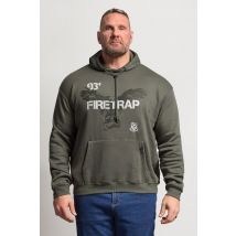 Firetrap Men's Big & Tall Khaki Green Hawk Hoodie Size 4XL | Cotton/Polyester