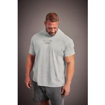 Size 5-6Xl Mens Gnp Big & Tall Light Grey Logo Oversized Tshirt Big & Tall