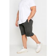 Size 4Xl Mens Kam Big & Tall Charcoal Grey Jog Shorts Big & Tall