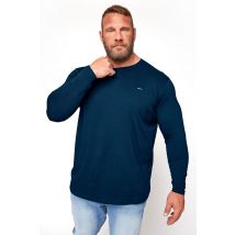 Size Xl Mens Badrhino Big & Tall Navy Blue Core Long Sleeve Tshirt Big & Tall