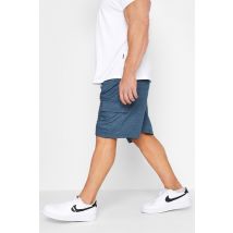 Size 3Xl Mens Kam Big & Tall Blue Cargo Lounge Shorts Big & Tall