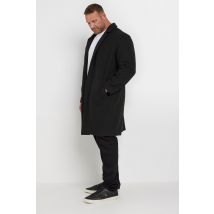 Size 7-8Xl Mens Badrhino Big & Tall Black Formal Overcoat Big & Tall