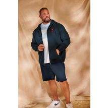 Size 5Xl Mens U.S. Polo Assn. Big & Tall Navy Blue Player 3 Zip Through Hoodie Big & Tall