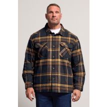 D555 Big & Tall Navy Blue Check Overshirt Size 5XL