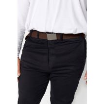 Size 3Xl Mens D555 Brown Webbing Belt Big & Tall
