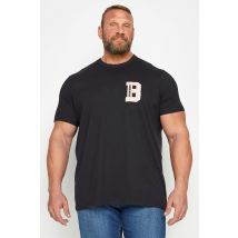 Size Xl Mens Badrhino Big & Tall Blue Embroidered Varsity Tshirt Big & Tall
