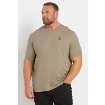 Lyle & Scott Big & Tall Stone Brown Plain Tshirt Size 4XL