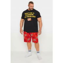 Size 5-6Xl Mens Badrhino Big & Tall Red Only Fools And Horses Pyjama Set Big & Tall