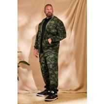 Size 2Xl Mens Badrhino Big & Tall Green Camo Print Cargo Joggers Big & Tall