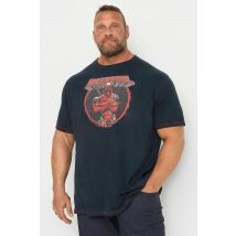Size 6Xl Mens D555 Big & Tall Blue Deadpool Tshirt Big & Tall
