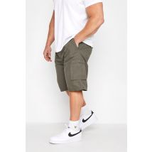 Size 6Xl Mens D555 Big & Tall Khaki Green Cargo Shorts Big & Tall