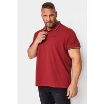 Size 5Xl Mens Ben Sherman Big & Tall Red Tipped Polo Shirt Big & Tall