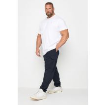 Size M Mens Badrhino Big & Tall Navy Blue Cargo Jogger Big & Tall