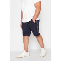 Size 5Xl Mens D555 Big & Tall Navy Blue Couture Side Panel Shorts Big & Tall