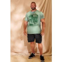 Size 7-8Xl Mens Badrhino Big & Tall Green 'Nevada' Tshirt Big & Tall